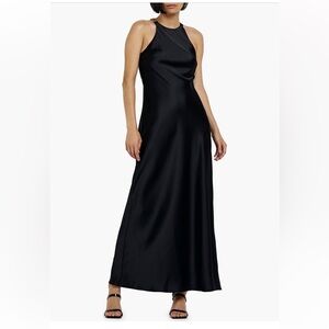 New with tags River Island Satin Halter A-Line Maxi Dress